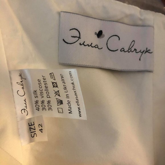 Ivory Floor Length Dress w/Gold Sequins - XS / S - Picture 11 of 11